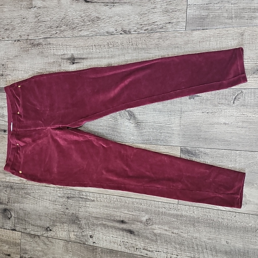 Michael Kors Deep Red Velvet Trousers